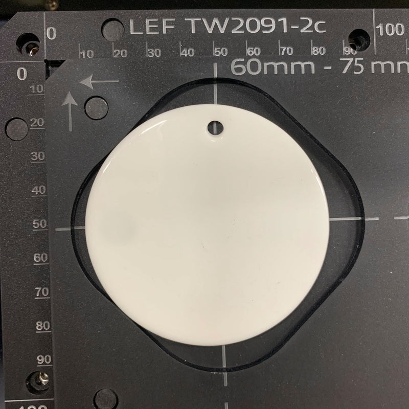 Ceramic Christmas Bauble Printing Jig Mutoh XPJ-661UF Flatbed Printer - 60mm - 77mm Circular Discs (XX Spaces)