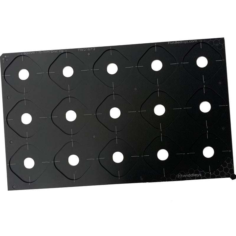 A3 Ceramic Christmas Bauble Printing Jig (60mm - 77mm Circular Discs) for A3 Flatbed Printers