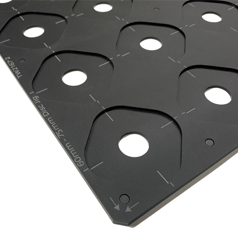 A4 Ceramic Christmas Bauble Printing Jig (60mm - 77mm Circular Discs) for A4 Flatbed Printers