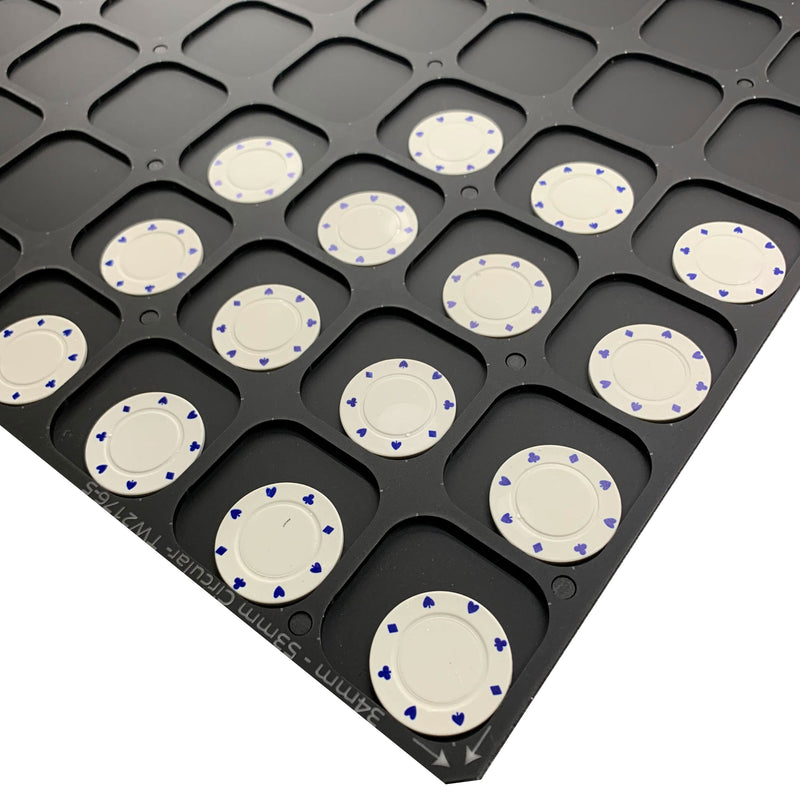 Round Object Printing Jig - 34mm - 53mm for Roland LEF 12 Flatbed Printer Series (20 Spaces)