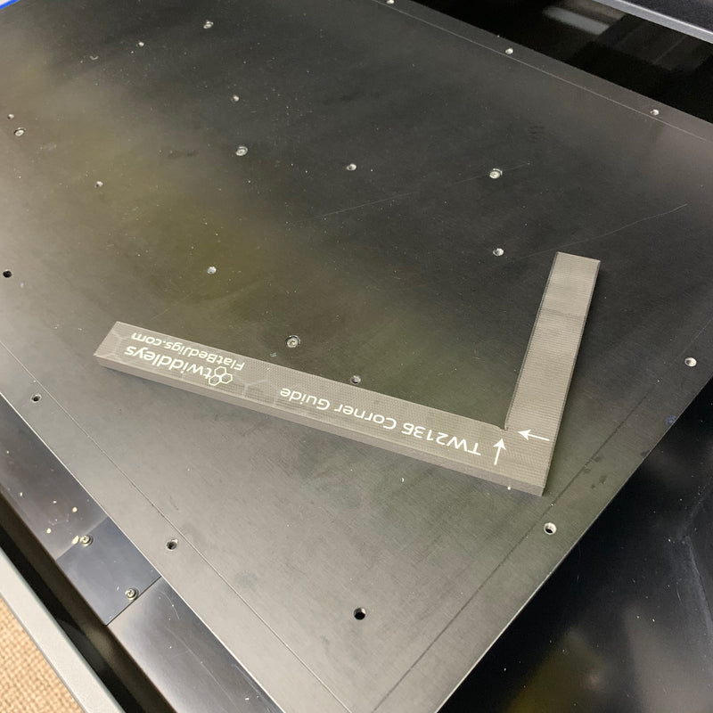 Small Corner Guide Printing Jig for Roland LEF / SF Flatbed Printer