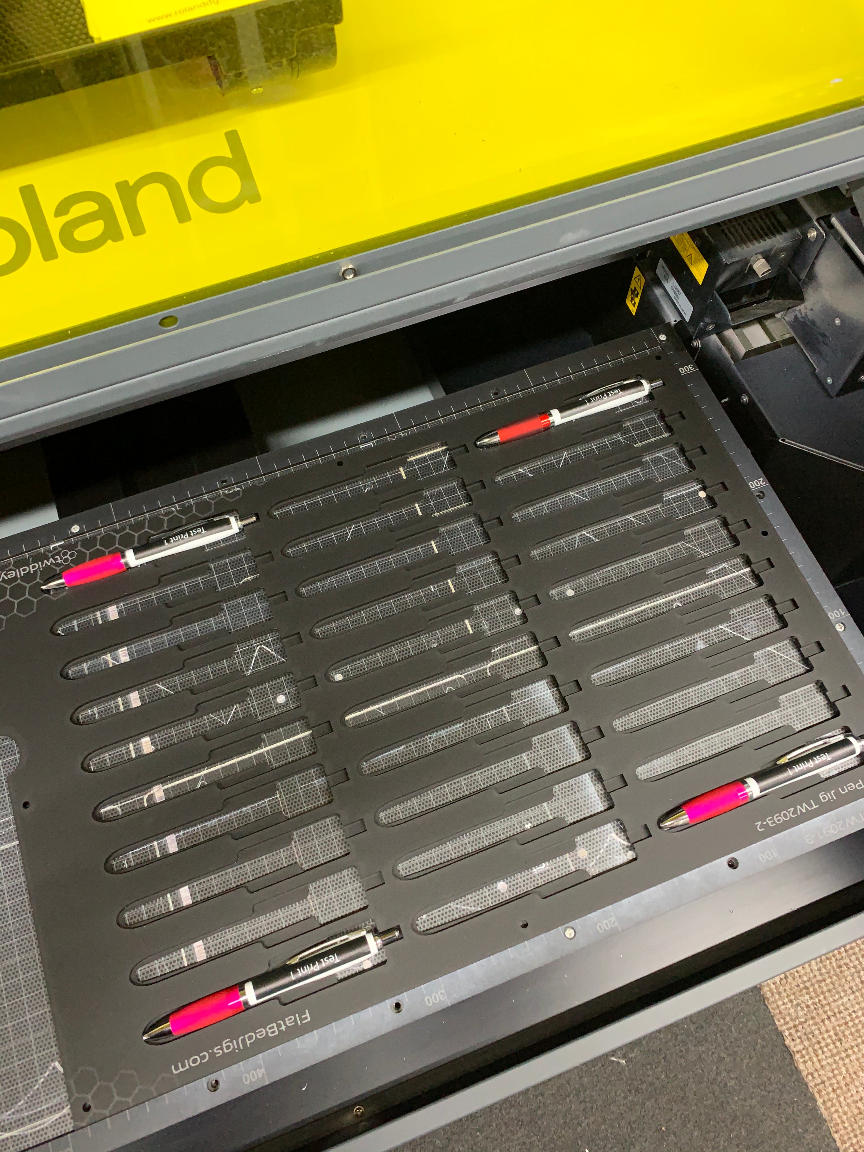 Contour Pen Jig for Roland LEF 20 / 200 Series Flatbed Printer (30 Spaces)