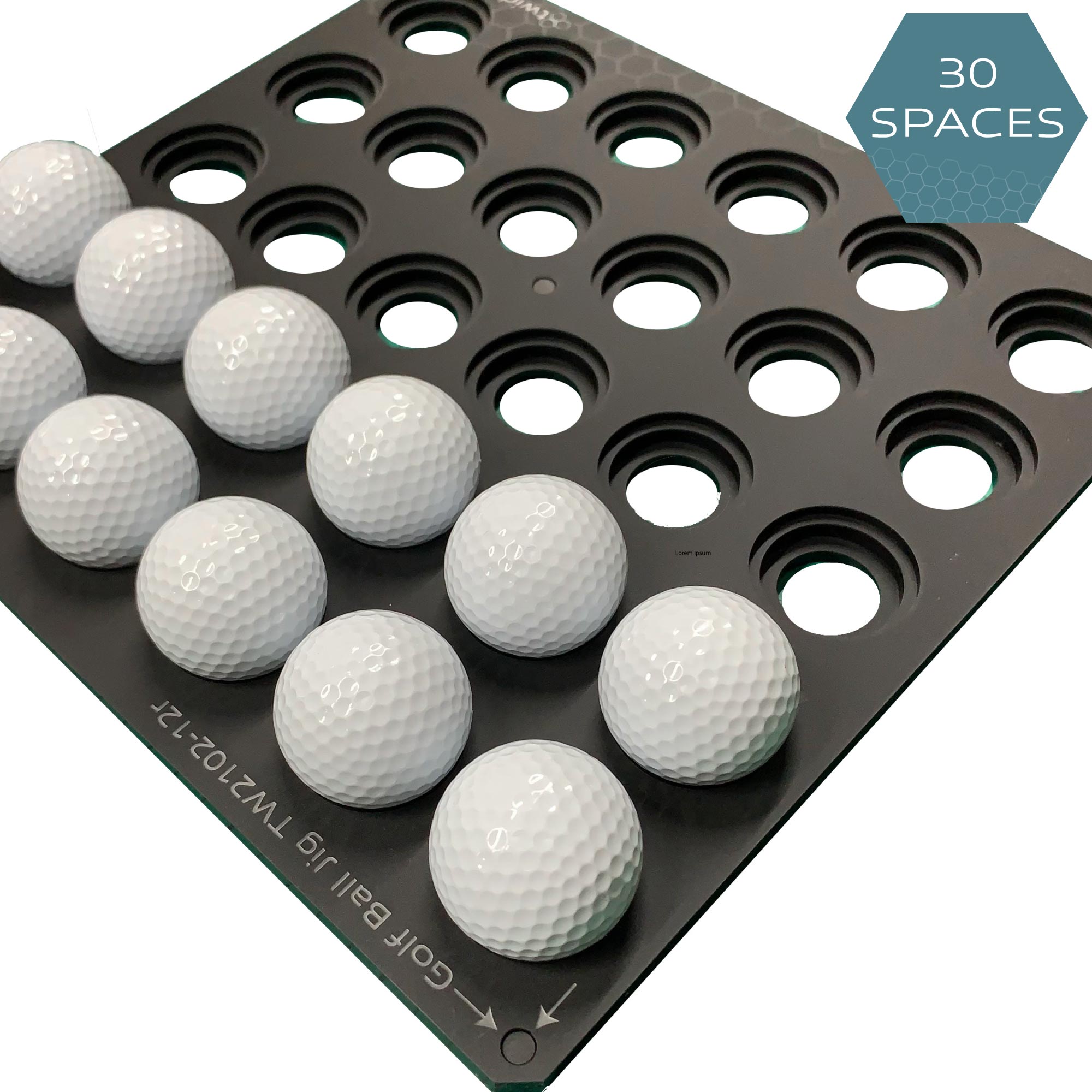 Golf Ball Printing Jig Roland LEF 12 /12i Flatbed Printer (30 Spaces)