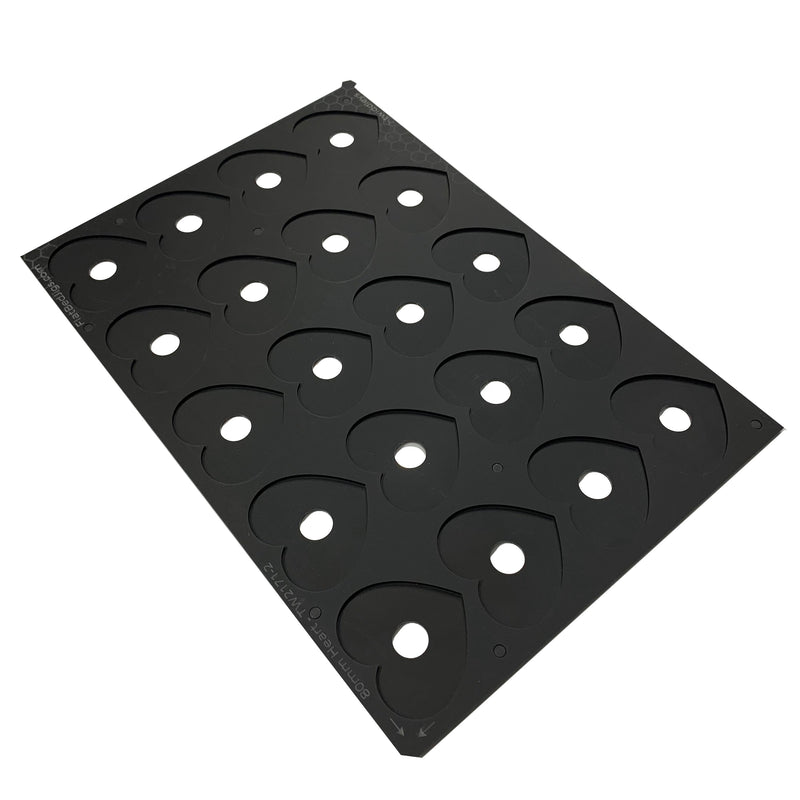 Printing Jig for 80mm Heart Blanks - Roland LEF 300 Flatbed Printer (32 Spaces)