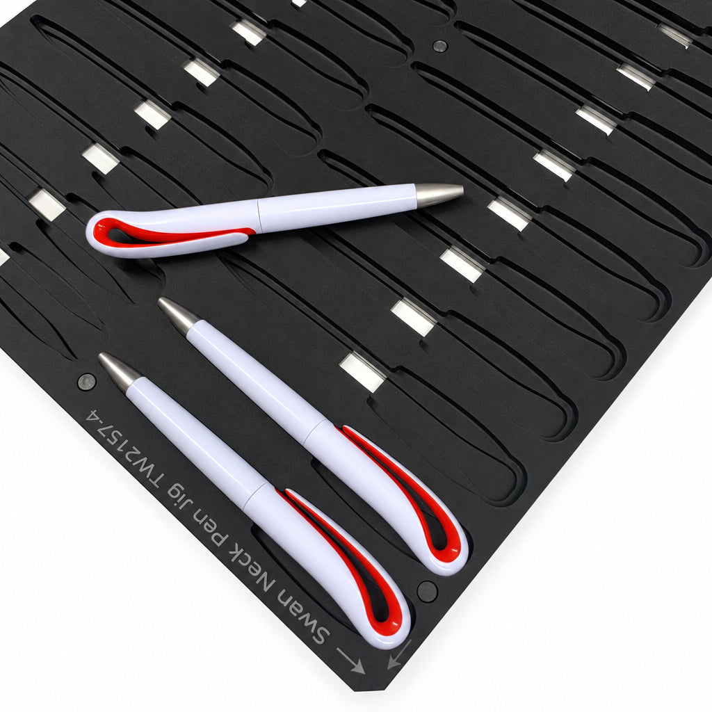 Swan Neck Pen Printing Jig for Roland LEF 12 Series Flatbed Printer (18 Spaces)