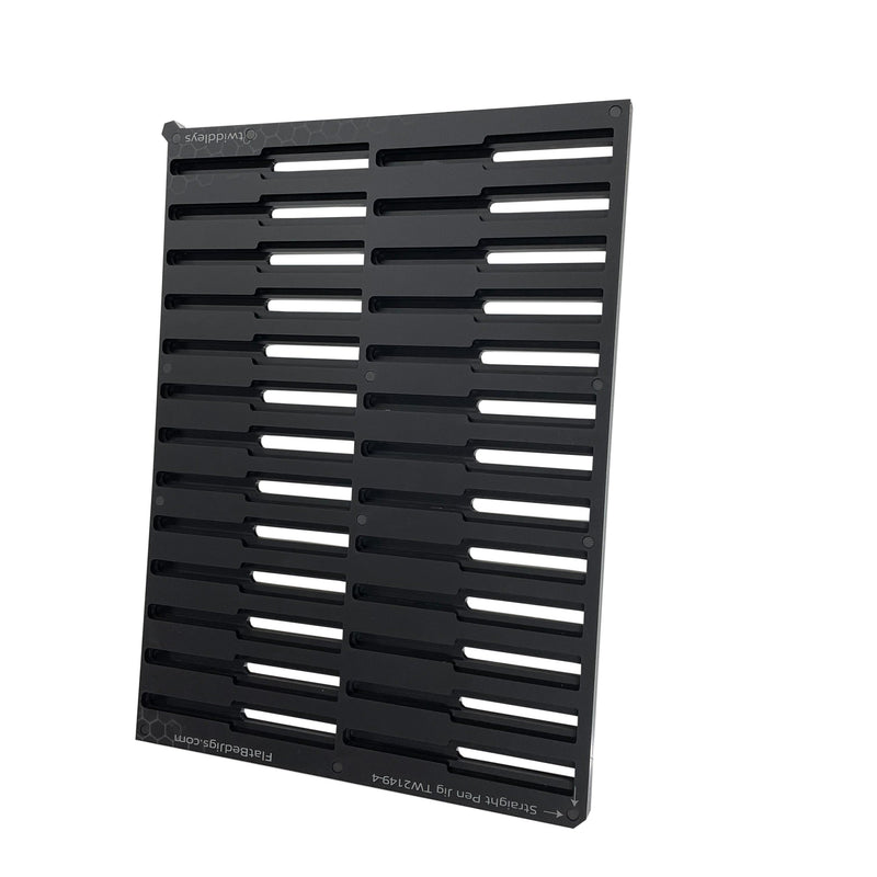 Straight Edge Pen Printing Jig for Roland LEF 300 Series Flatbed Printer (50 Spaces)