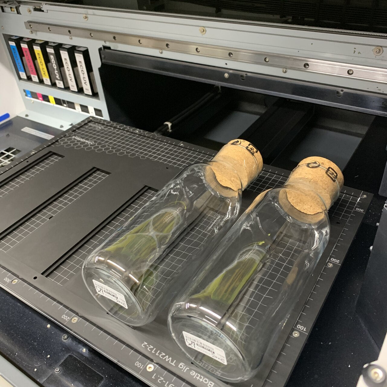 Corked Bottle Printing Jig for Roland MO-240 Flatbed Printer (TBA Spaces)
