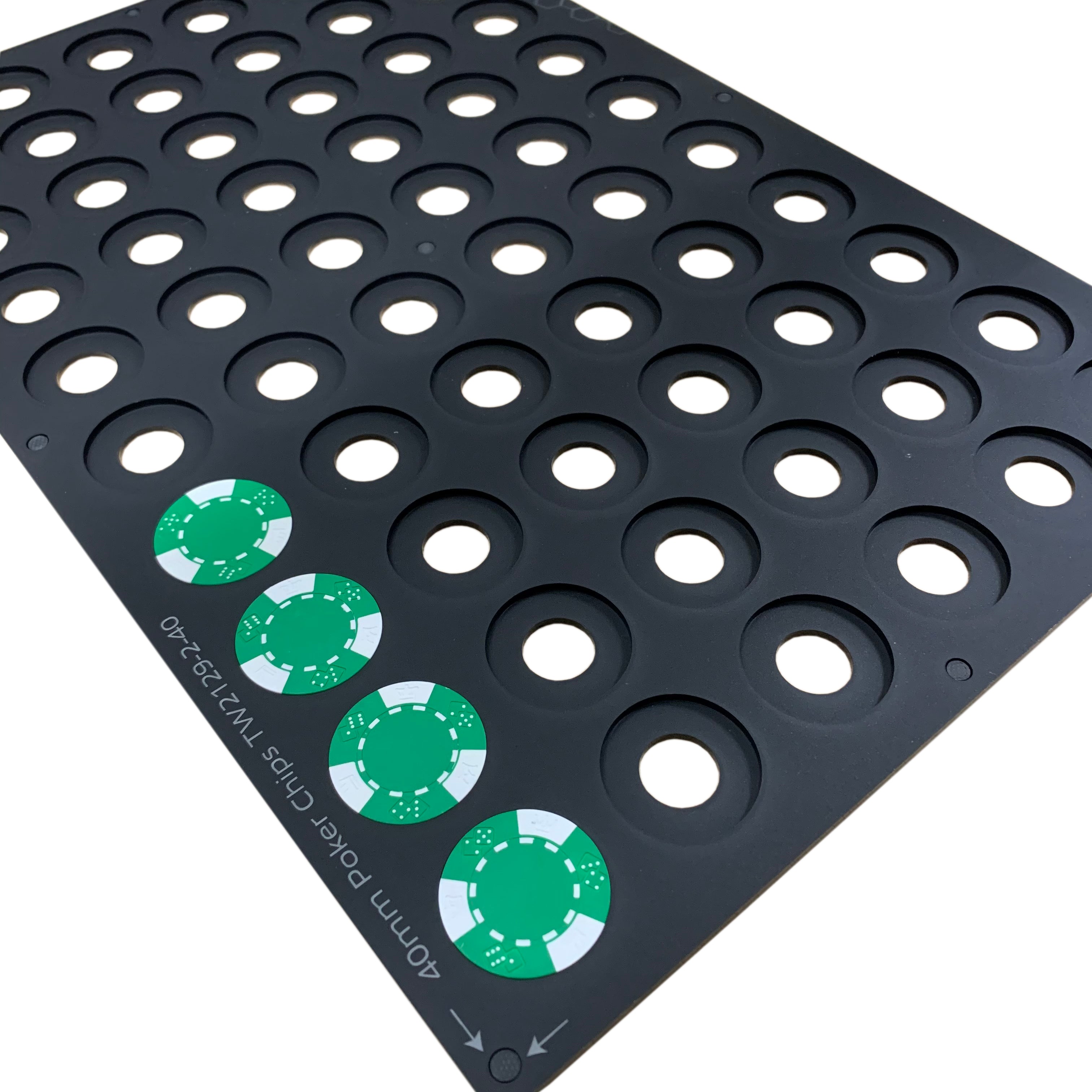 Poker Chip Printing Jig for 39mm / 40mm Poker Chips -Roland MO-240 Flatbed Printer (TBA Spaces)