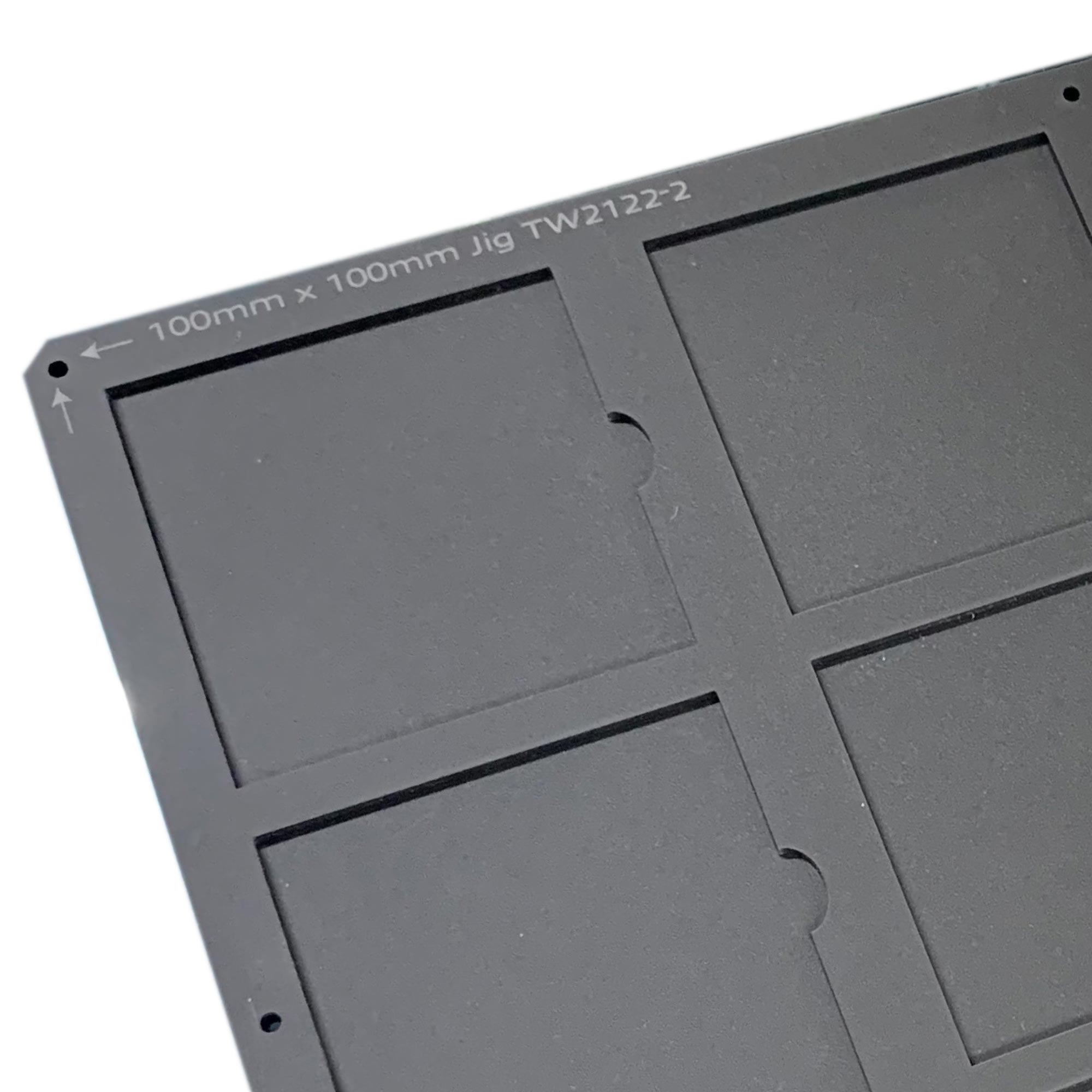 100mm / 10cm Square Printing Jig Roland LEF 12 Flatbed Printer (4 Spaces)