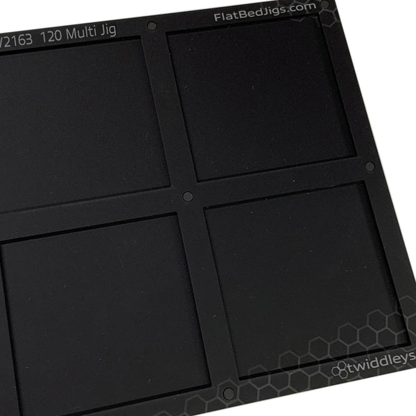 120mm / 12cm Square Printing Jig for Mimaki UJF-7151 Flatbed Printer (xx Spaces)