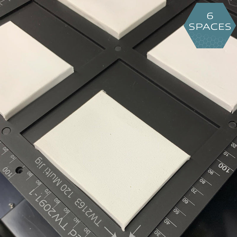120mm / 12cm Square Printing Jig Roland LEF 200 / SF 20 Flatbed Printer (6 Spaces)