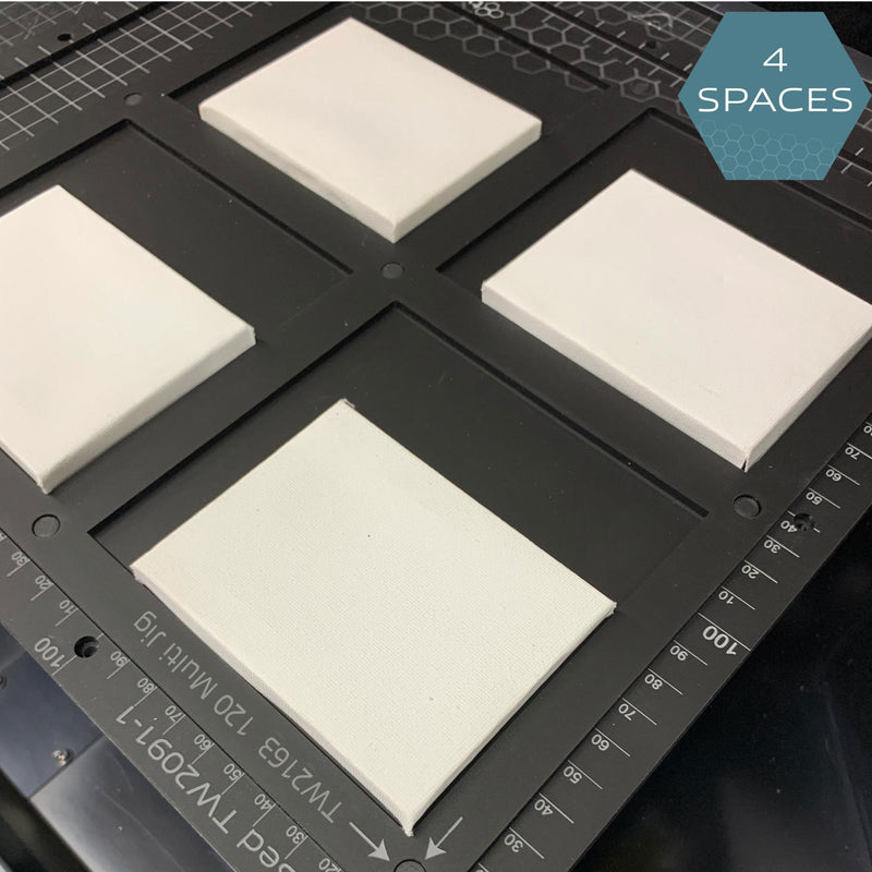 120mm / 12cm Square Printing Jig Roland LEF 12 Flatbed Printer (4 Spaces)
