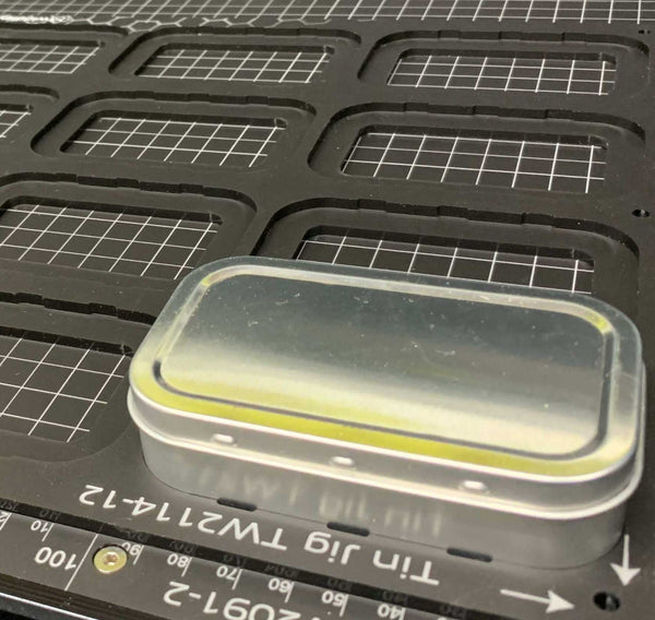 Tin Jig - 56mm x 94mm Hinged Tins 'Tinware T2105' for A3 Flatbed Printers