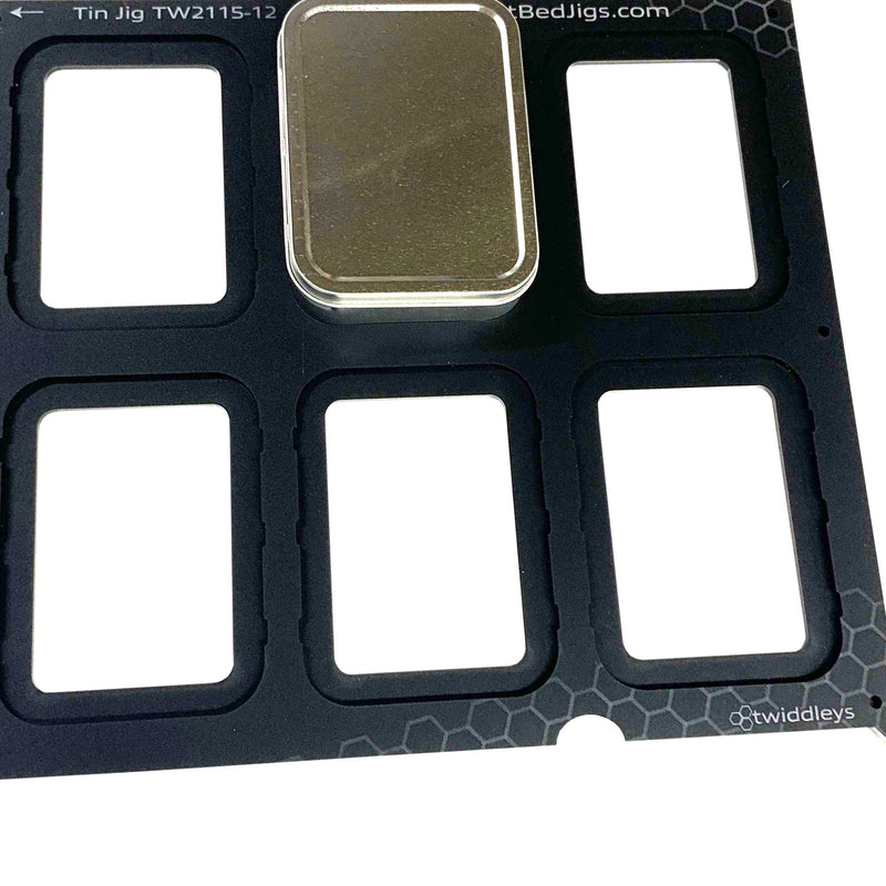 Tin Jig 'Tinware T2108' - 81mm x 110mm for Mutoh XPJ-661UF Flatbed Printer (xx Spaces)