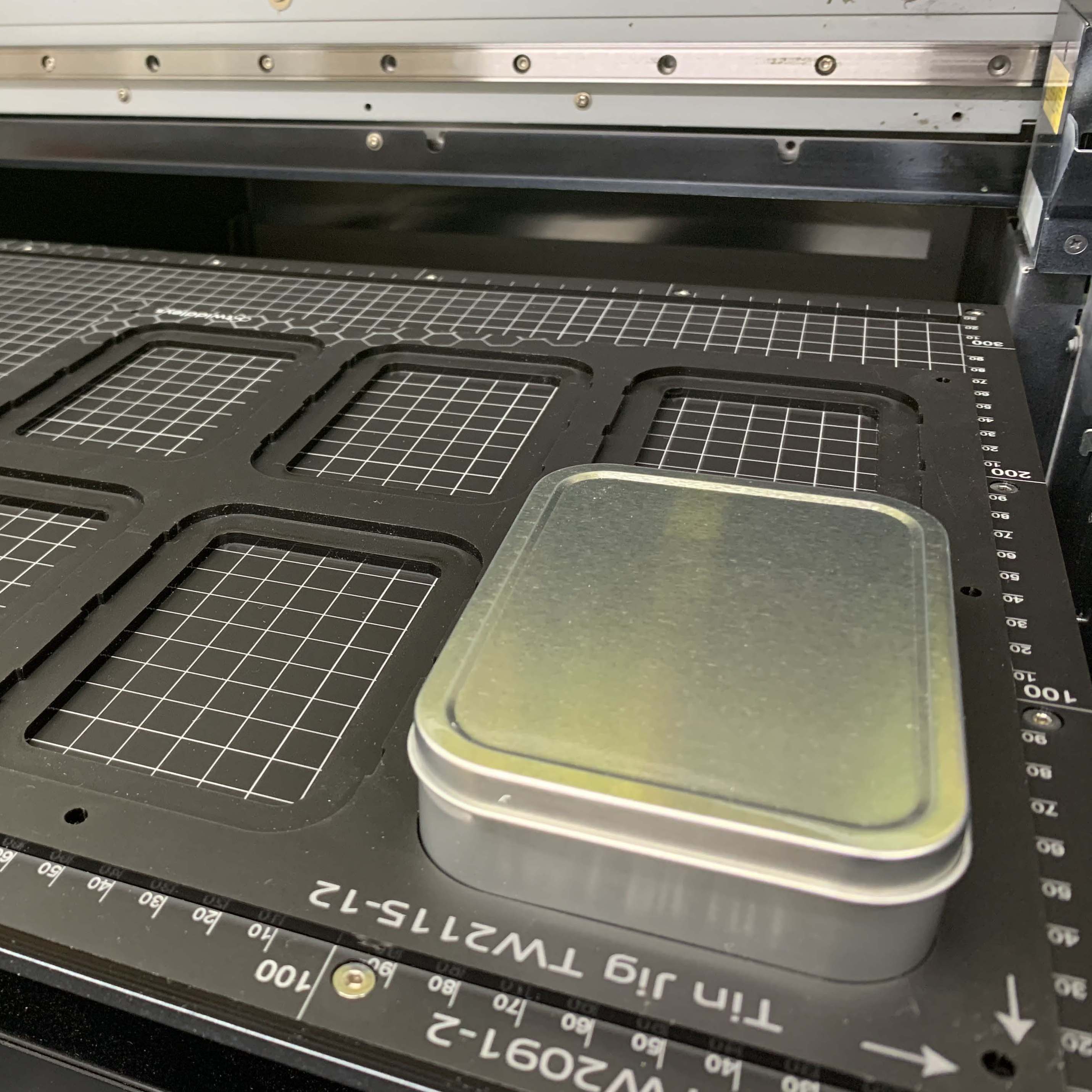 Tin Jig 'Tinware T2108' - 81mm x 110mm for Roland BD-8 Flatbed Printer Series (TBA Spaces)